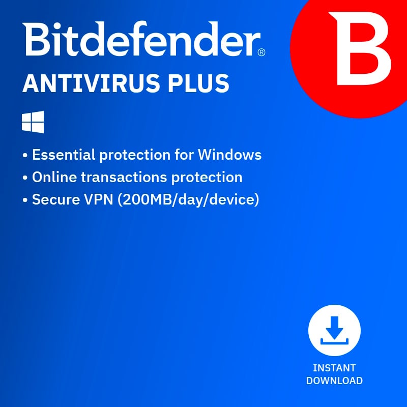 Bitdefender Antivirus Plus - 1 enhed / 1 år