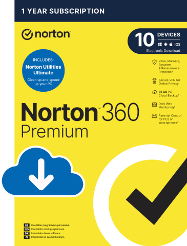 Norton 360 Premium med Utilities Ultimate