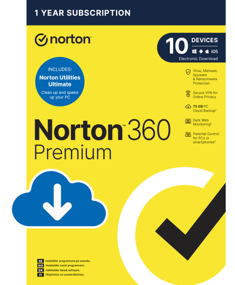 Norton 360 Premium med Utilities Ultimate