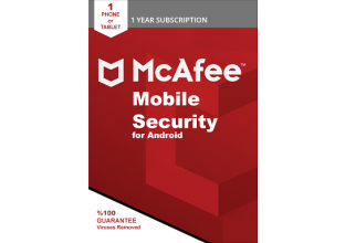 McAfee Mobile Security for Android til 1 enhed i 1 år