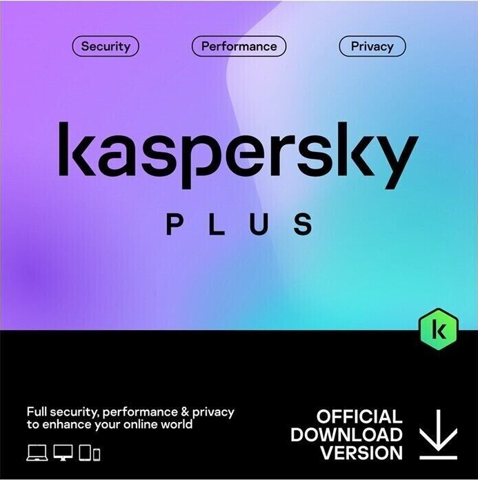 Se Kaspersky Plus - 3 enheder / 1 år hos e-Gear.dk
