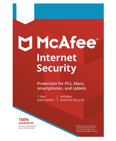 Se McAfee Internet Security - 1 enhed / 3 år hos e-Gear.dk