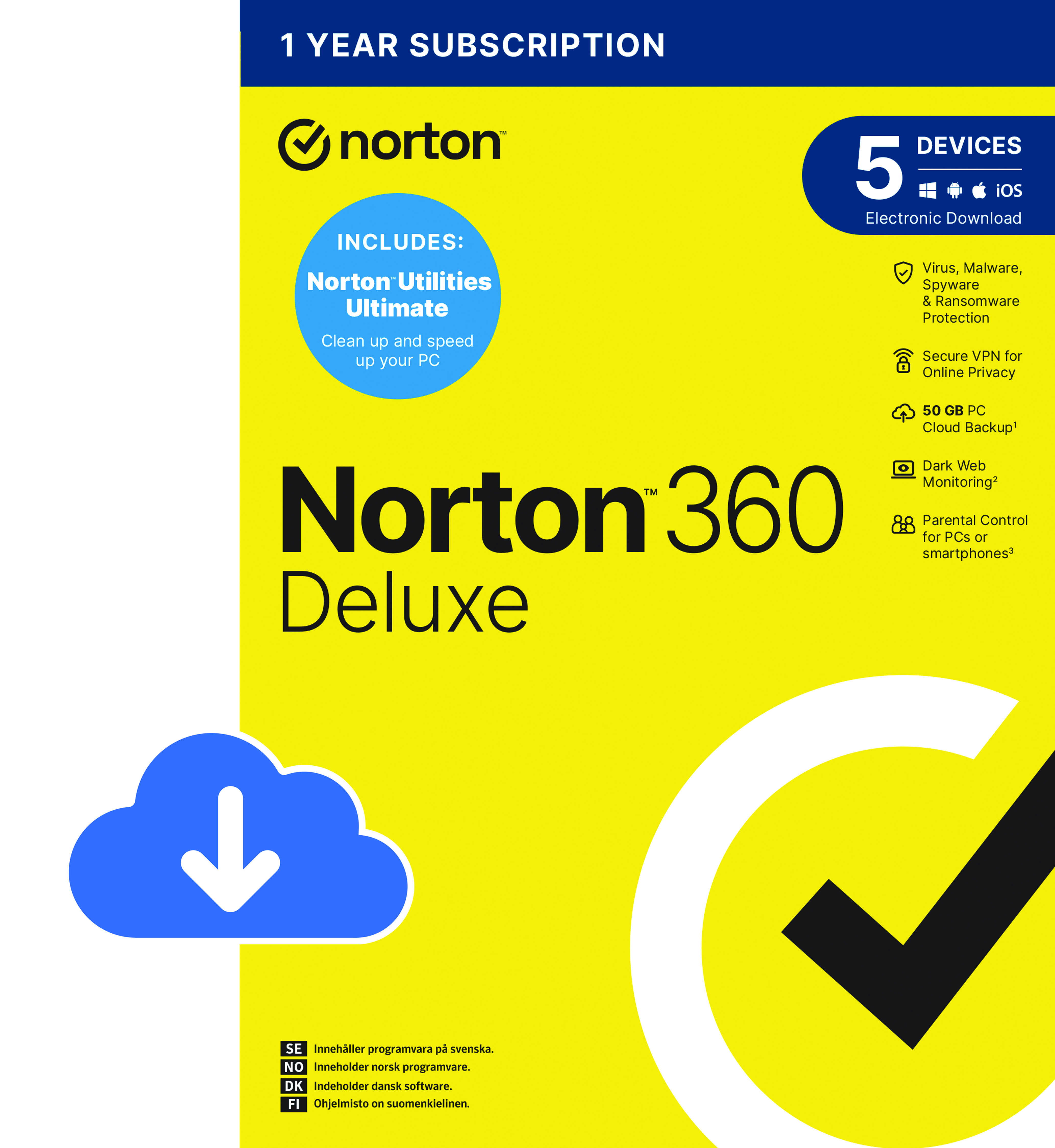 Billede af Norton 360 Deluxe med Utilities Ultimate