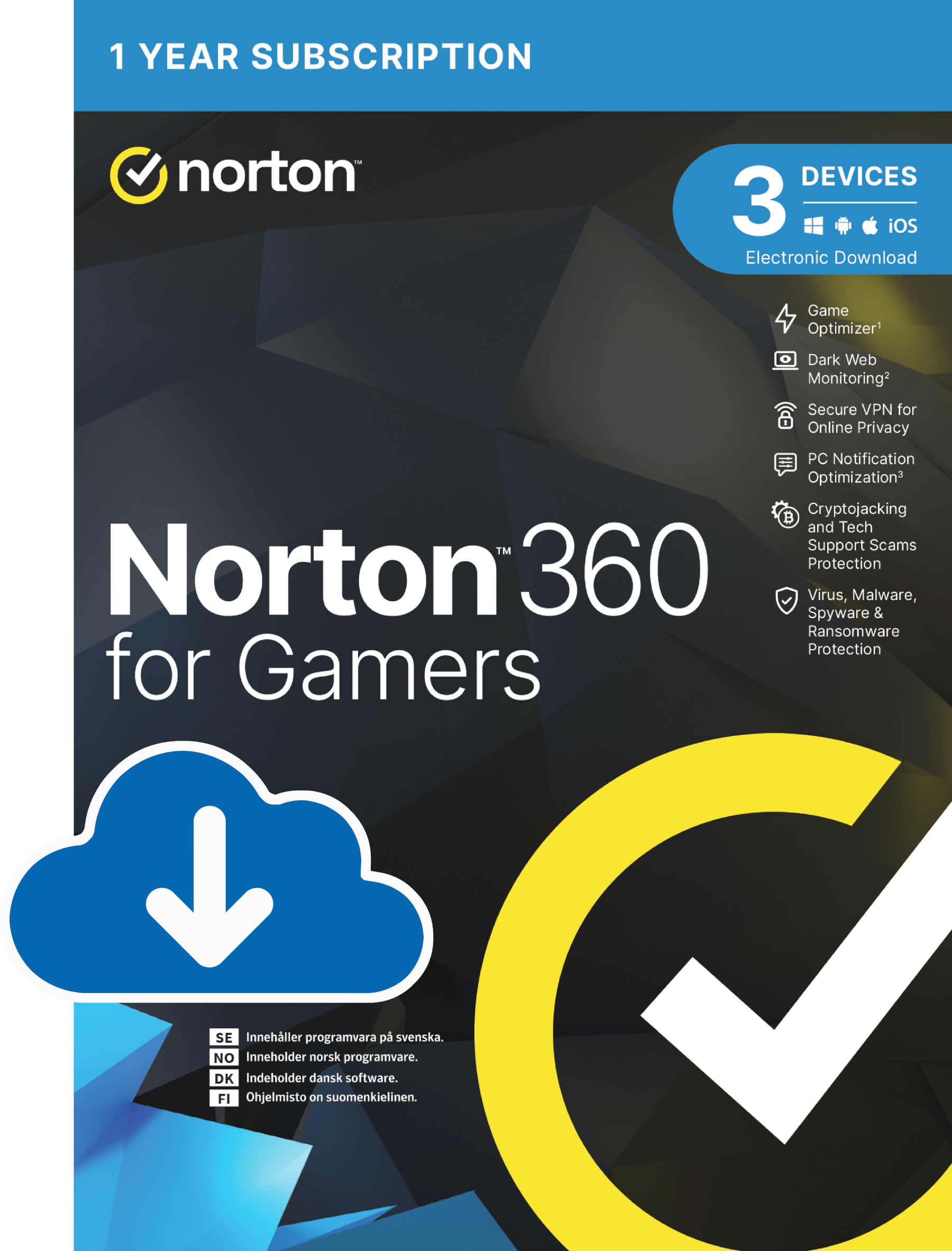 Billede af Norton 360 for Gamers