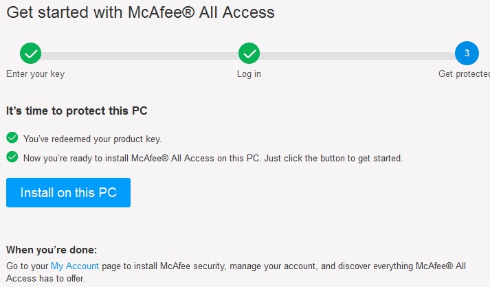 Install banner mcafee