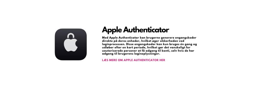 Apple authenticator banner